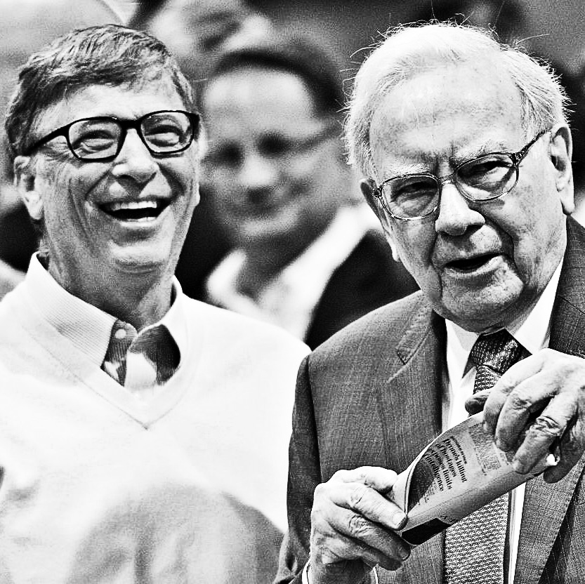 Warren Buffett and Bill Gates answered questions on topics including innovation, their paths to success, and the trend of globalization.